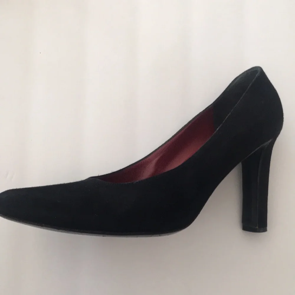 YSL Yves Saint Laurent Shoes suede black pumps 8 - Picture 7 of 8